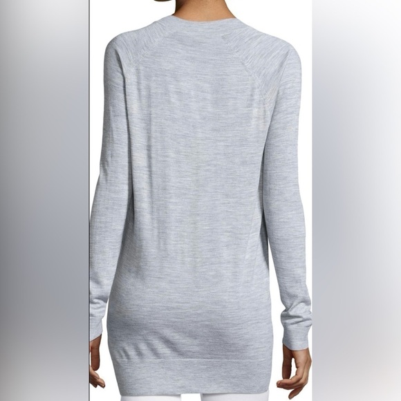 Theory Delrina Preen *Cream Wool Blend Tunic Sweater Medium - Picture 3 of 13